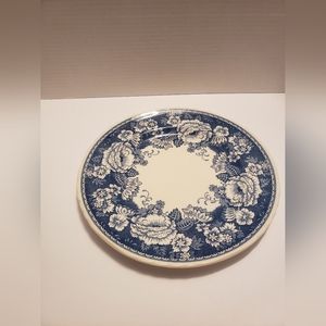 Antique Mason Ironstone Crabtree and Evelyn Blue and White 10.5" Plates Set of 4